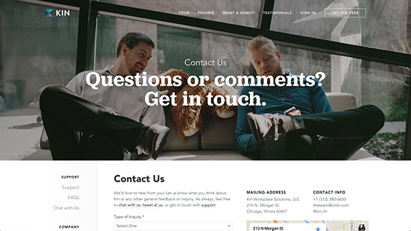 请联系我!15个体验舒适的联系人页面设计欣赏